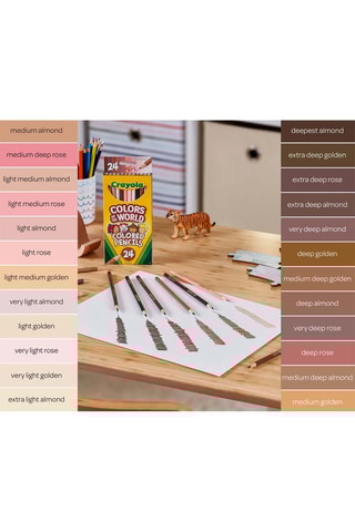 24 crayons de couleur - Dès 3 ans