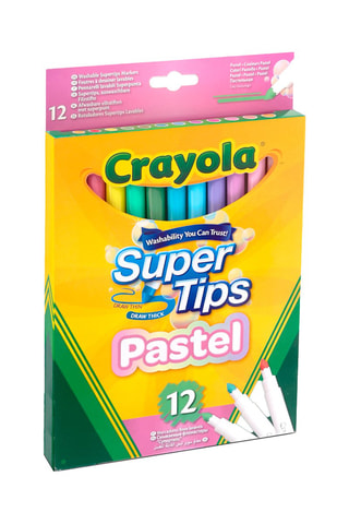 12 feutres lavables pastels Dès 3 ans