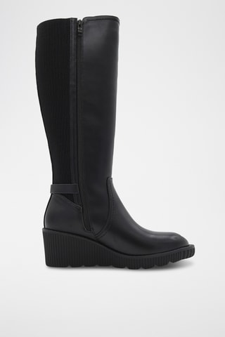 Laarzen met Sleehak - Zwart