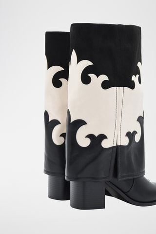 Laarzen - taupe en beige