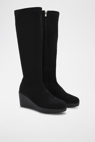 Laarzen met Sleehak - Zwart