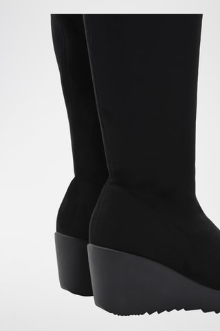 Laarzen met Sleehak - Zwart