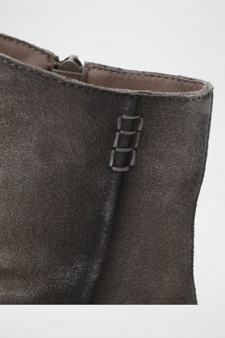 Nubuck Enkellaarzen - Grijs