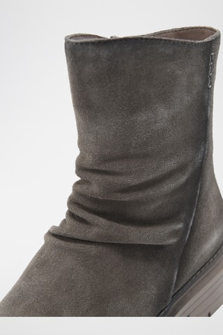 Nubuck Enkellaarzen - Grijs