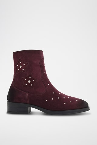 Enkellaarzen - Bordeauxrood