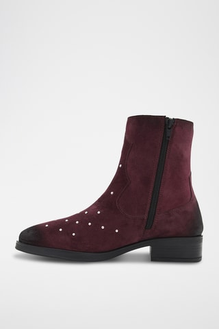 Enkellaarzen - Bordeauxrood