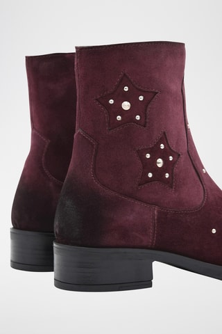 Enkellaarzen - Bordeauxrood