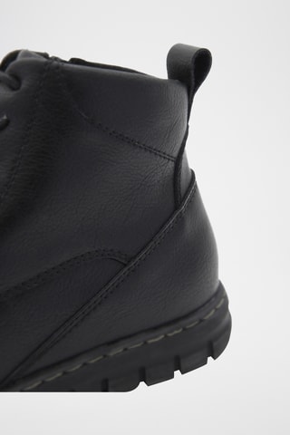 Leren Enkellaarzen - Zwart