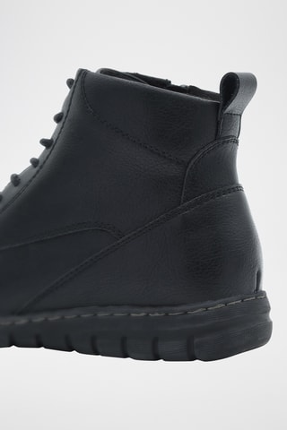 Leren Enkellaarzen - Zwart