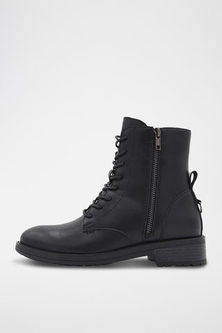 Leren Enkellaarzen - Zwart