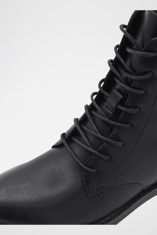 Leren Enkellaarzen - Zwart