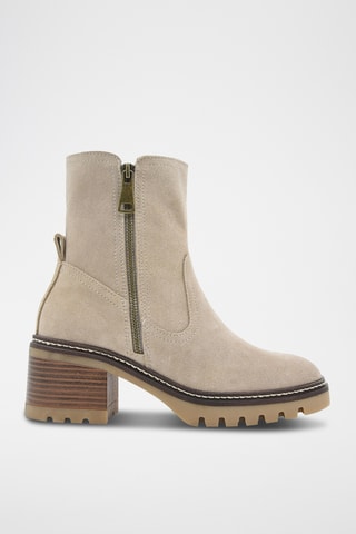Bottines en nubuck - Beige