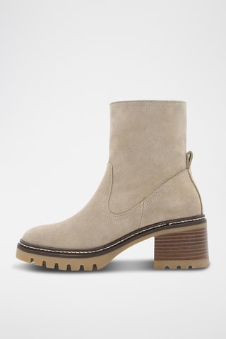 Bottines en nubuck - Beige