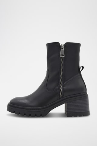 Bottines en cuir - Noir