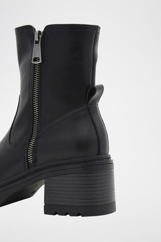 Bottines en cuir - Noir
