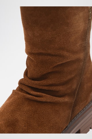 Nubuck Enkellaarzen - Bruin