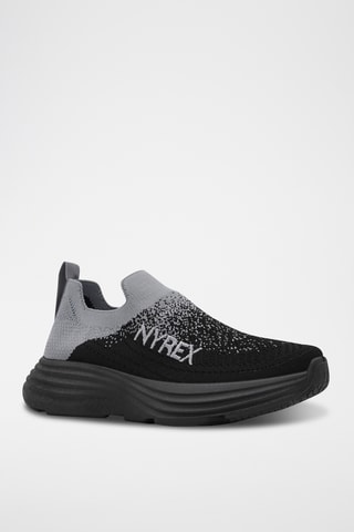 Slip-ons - Zwart en lichtgrijs