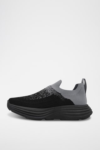 Slip-ons - Zwart en lichtgrijs