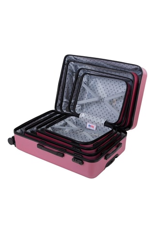 Set de 3 valises (S/M/L) - Vieux rose - 55/65/75 cm - Rafale