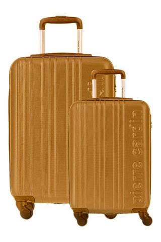 Handbagagetrolley en Weekendtrolley - Beige - 55/65 cm