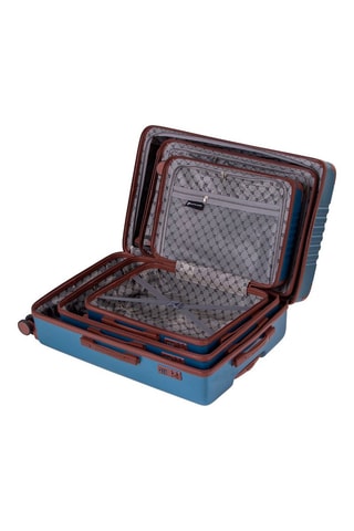 Set 3 Trolleys Alpha - Blauw - 55/66/76 cm