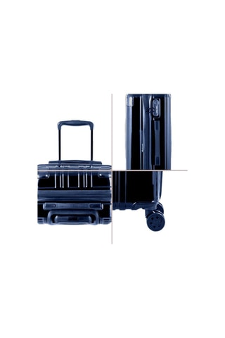 Set van 3 Trolleys Vega - Marineblauw -55/66/76 cm