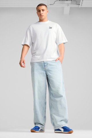 Baskets en cuir Easy Rider  - Bleu et blanc