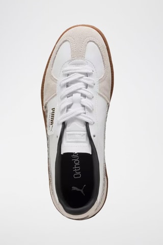 Baskets en cuir Palermo Leo  - Blanc et gris