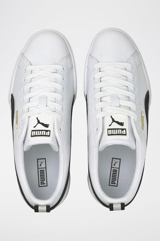 Sneakers plateformes en cuir Mayze  - Blanc