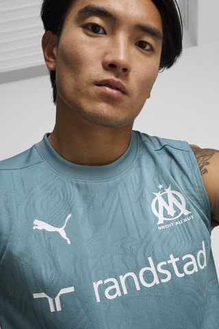 Débardeur de basketball Olympique de Marseille  clair - Bleu