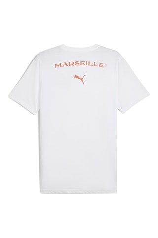 T-shirt Olympique de Marseille   - Blanc