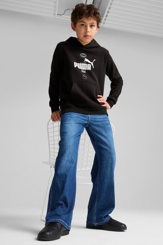 Sweat à capuche Power Graphic  - Noir