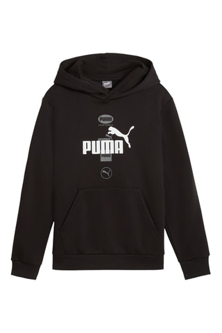 Sweat à capuche Power Graphic  - Noir