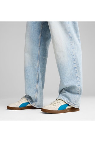 Baskets Indoor OG  - Écru et bleu