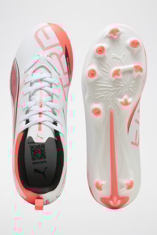 Chaussures de football Ultra 5 Play Jr  - Blanc et orange