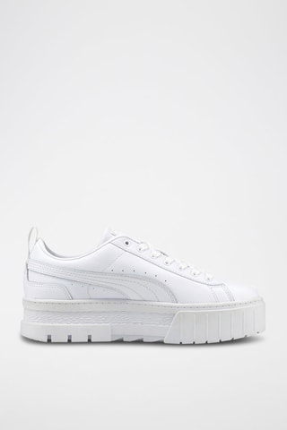 Baskets plateformes en cuir Mayze Classic  - Blanc