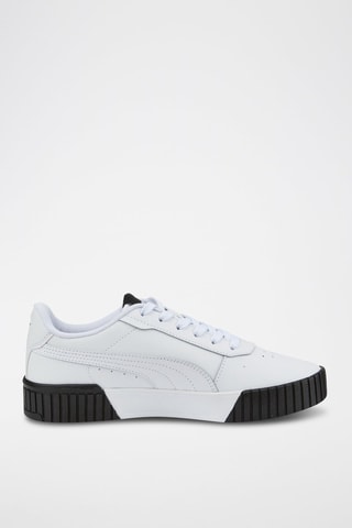 Baskets en cuir  - Blanc et noir