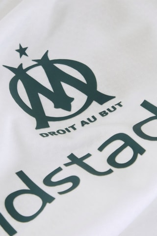 Sweat d’entraînement Olympique de Marseille  - Blanc et bleu