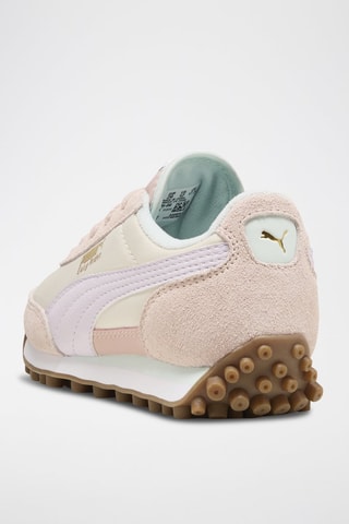 Baskets en cuir Easy Rider Kids PS  - Écru et violet