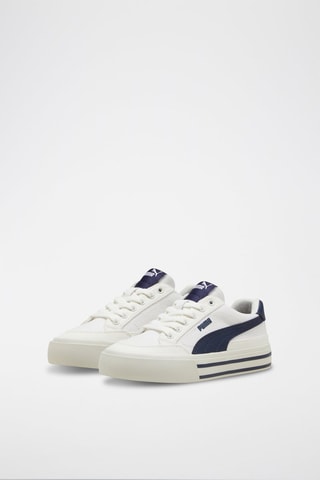 Sneakers Court Classic Vulc FS JR  - Blanc et bleu