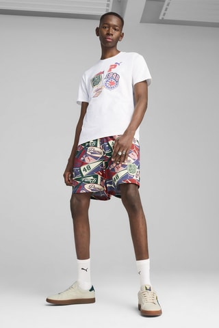 Short relaxed Legacy AOP  - Rouge et bleu