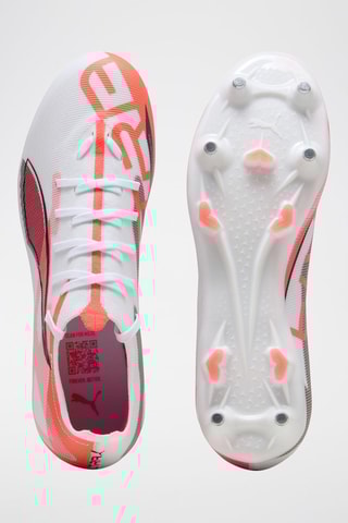 Chaussures de football Ultra 5 Match  - Blanc et orange