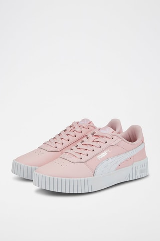 Sneakers en cuir Carina 20 - Blanc et rose