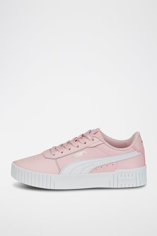 Sneakers en cuir Carina 20 - Blanc et rose