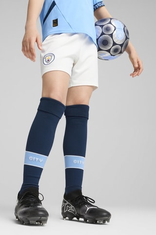 Short Manchester City  - Blanc et bleu