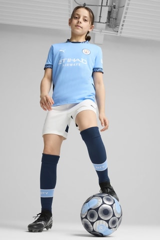 Short Manchester City  - Blanc et bleu