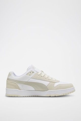 Baskets en cuir RBD Game Low SD  - Blanc
