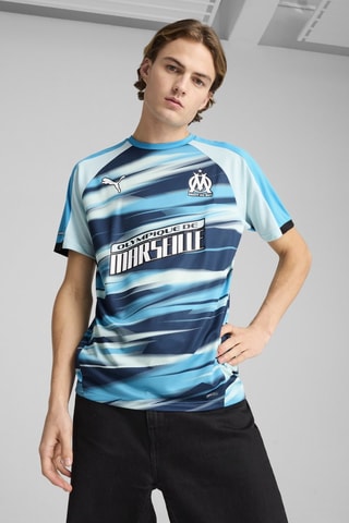 T-shirt de football Olympique de Marseille OM Faster  - Bleu et gris