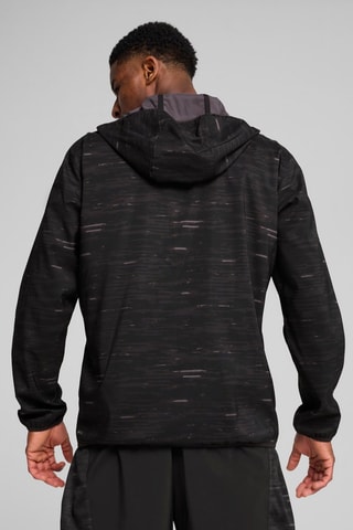 Sweat à capuche M Tad Essential AOP Woven  - Noir