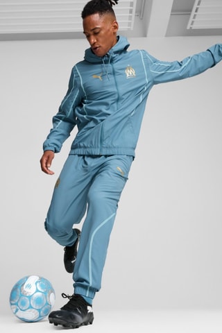 Veste de football Olympique de Marseille Prematch  - Bleu